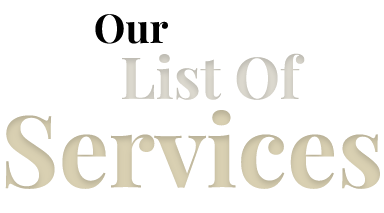 Our List Of Services