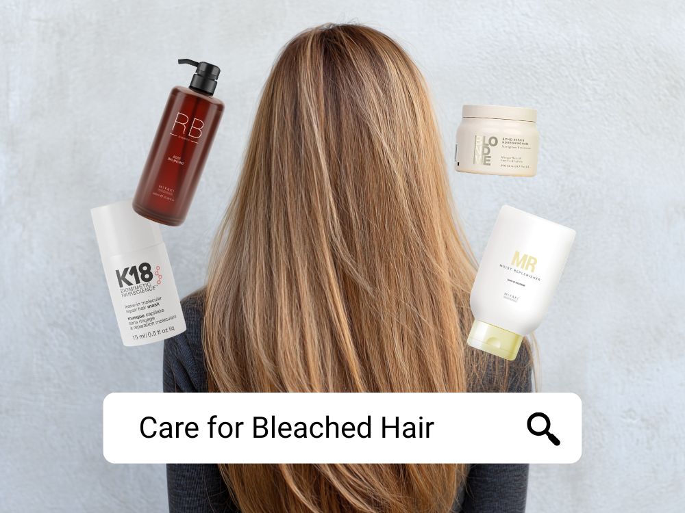 Hair care for bleached damaged hair