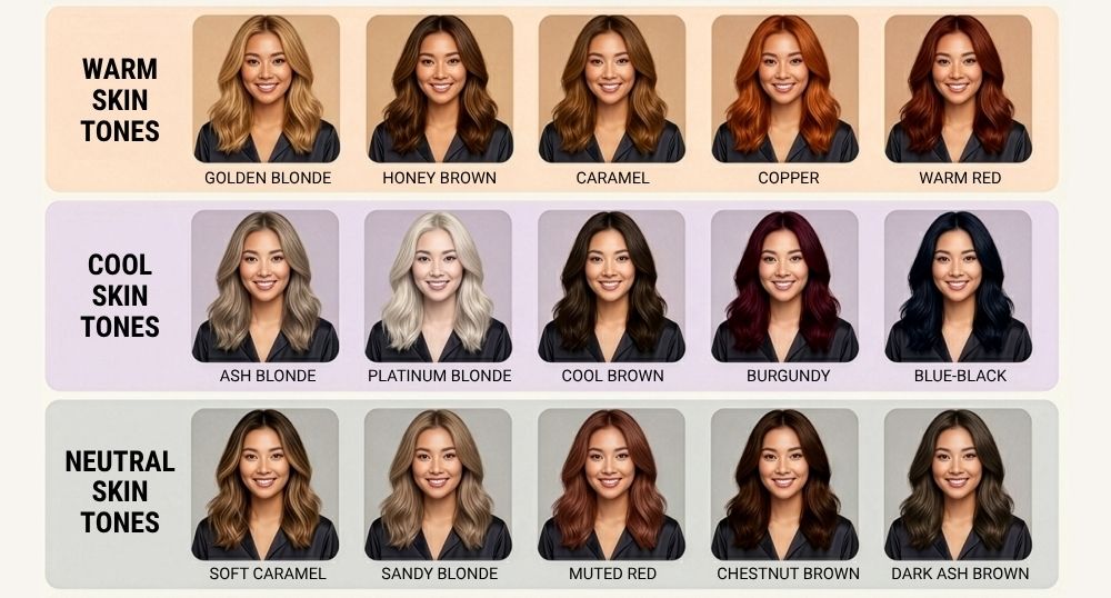 Hair Shade Skin Tone