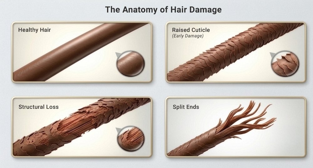 Over-Processed Hair The Anatomy of Hair Damage