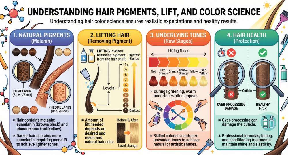 Understanding Hair Pigments, Lift, and Color Science